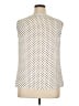 Kasper Polka Dots Black Ivory Sleeveless Blouse Size XL - photo 2
