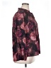 DR2 Floral Burgundy 3/4 Sleeve Blouse Size 1X - photo 4