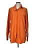 Ronen Chen Orange Long Sleeve Button-Down Shirt Size 6 (1) - photo 1