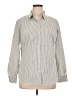 Worthington Stripes Gray Long Sleeve Button-Down Shirt Size 16 - photo 1