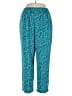 Blair 100% Polyester Print Teal Casual Pants Size XL - photo 1