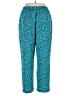 Blair 100% Polyester Print Teal Casual Pants Size XL - photo 2