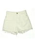 Zara Solid Ivory Shorts Size 4 - photo 1