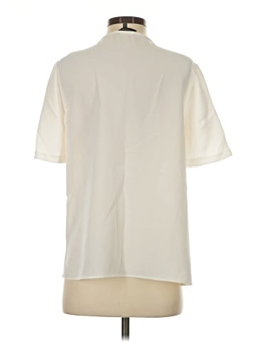 Lafayette 148 New York Short Sleeve Blouse (view 2)