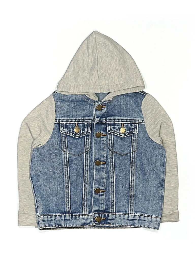 Pre-owned Shein Kids' Denim Jacket In Blue
