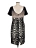 St. John 100% Silk Animal Print Black Casual Dress Size 8 - photo 2
