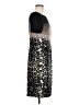 St. John 100% Silk Animal Print Black Casual Dress Size 8 - photo 4