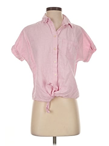Madewell Short-Sleeve Tie-Front Top (view 1)