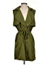 Lily White 100% Polyester Green Trenchcoat Size S - photo 1