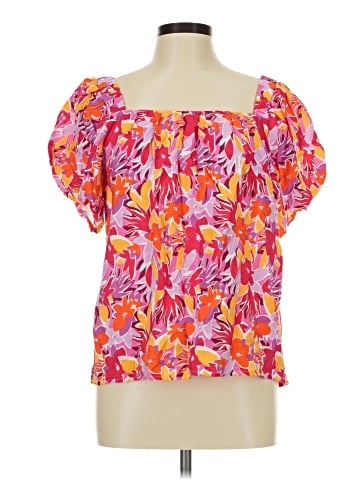 Sara Michelle Short Sleeve Blouse (view 1)