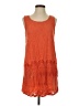 Language Orange Casual Dress Size S - photo 1
