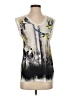 Just Cavalli Ivory Sleeveless T-Shirt Size XS - photo 1