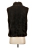 Gallery 100% Polyester Brown Faux Fur Vest Size S - photo 2
