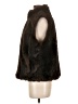 Gallery 100% Polyester Brown Faux Fur Vest Size S - photo 5