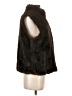 Gallery 100% Polyester Brown Faux Fur Vest Size S - photo 4