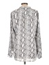 Kut from the Kloth 100% Polyester Animal Print Silver Long Sleeve Blouse Size L - photo 2