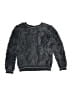 Lili Gaufrette 100% Polyamide Metallic Silver Pullover Sweater Size 5 - photo 1