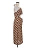 Cider Print Brown Cocktail Dress Size M - photo 4