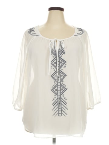 Heart Soul 3/4 Sleeve Blouse (view 1)