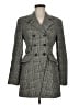 DKNY Houndstooth Gray Wool Coat Size 6 - photo 1