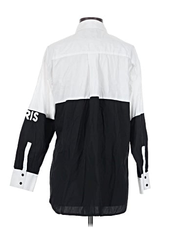 Karl Lagerfeld Paris Long Sleeve Button-Down Shirt (view 2)