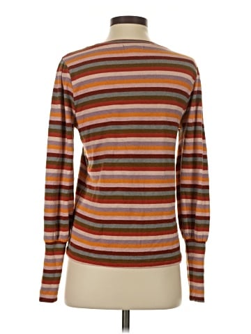 Madewell Striped Puff-Sleeve Scoopneck Top (view 2)