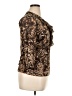 Chaps 100% Polyester Brown 3/4 Sleeve Blouse Size XL - photo 4