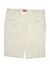 Elle Solid Ivory Khaki Shorts Size 14 - photo 1