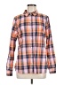 Gap Outlet Plaid Orange Long Sleeve Button-Down Shirt Size M - photo 1