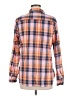 Gap Outlet Plaid Orange Long Sleeve Button-Down Shirt Size M - photo 2