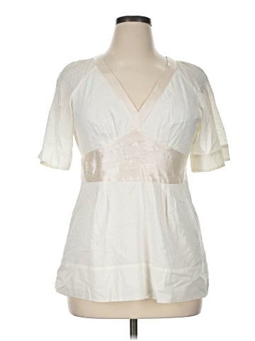 Saks Fifth Avenue Short Sleeve Blouse (view 1)