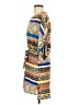 Freeway 100% Polyester Print Blue Casual Dress Size S - photo 5