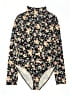 MANGOPOP Collection Floral Black Long Sleeve Blouse Size M - photo 1