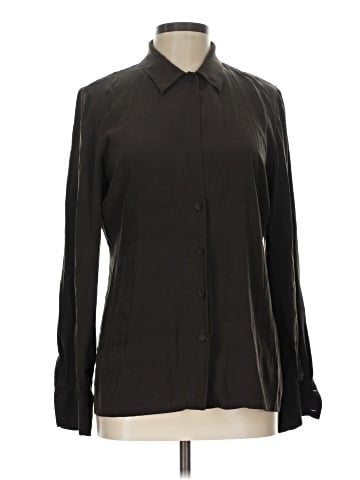 Dana Buchman Long Sleeve Silk Top (view 1)