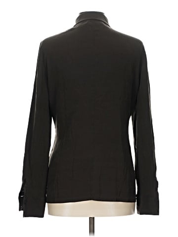 Dana Buchman Long Sleeve Silk Top (view 2)