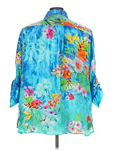 John Mark 3/4 Sleeve Button-Down Shirt (view 2)
