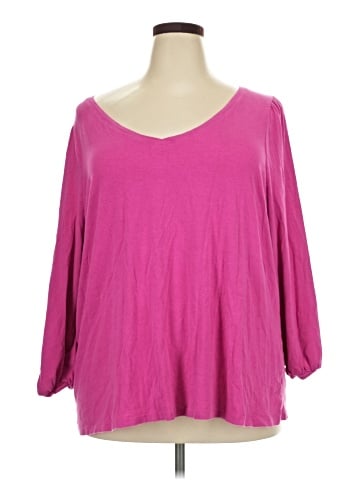 Lane Bryant 3/4 Sleeve T-Shirt (view 1)