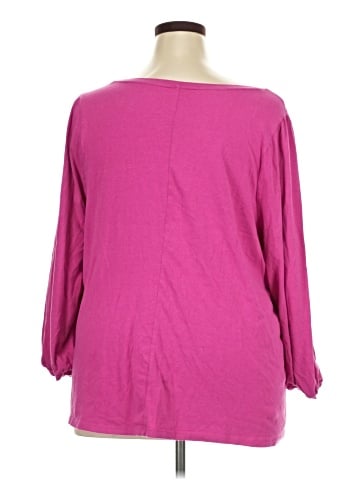 Lane Bryant 3/4 Sleeve T-Shirt (view 2)