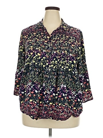 Woman Within 3/4 Sleeve Blouse (view 1)