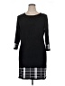 Reference Point Graphic Black Casual Dress Size XL - photo 1