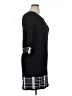 Reference Point Graphic Black Casual Dress Size XL - photo 4