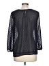 Eclair 100% Polyester Black Blue 3/4 Sleeve Top Size L - photo 2