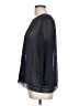 Eclair 100% Polyester Black Blue 3/4 Sleeve Top Size L - photo 5