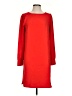 J.Crew 100% Polyester Solid Red Casual Dress Size 4 (tall) - photo 1