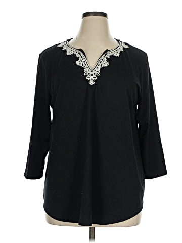 Ruby Rd. 3/4 Sleeve Blouse (view 1)