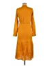 Pieces Orange Casual Dress Size M - photo 2