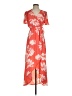 Mi ami 100% Polyester Orange Casual Dress Size S - photo 1