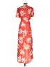 Mi ami 100% Polyester Orange Casual Dress Size S - photo 2
