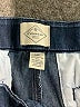 St. John's Bay Chevron-herringbone Blue Denim Shorts Size 14 - photo 3