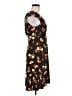 Studio M Print Brown Cocktail Dress Size M - photo 4